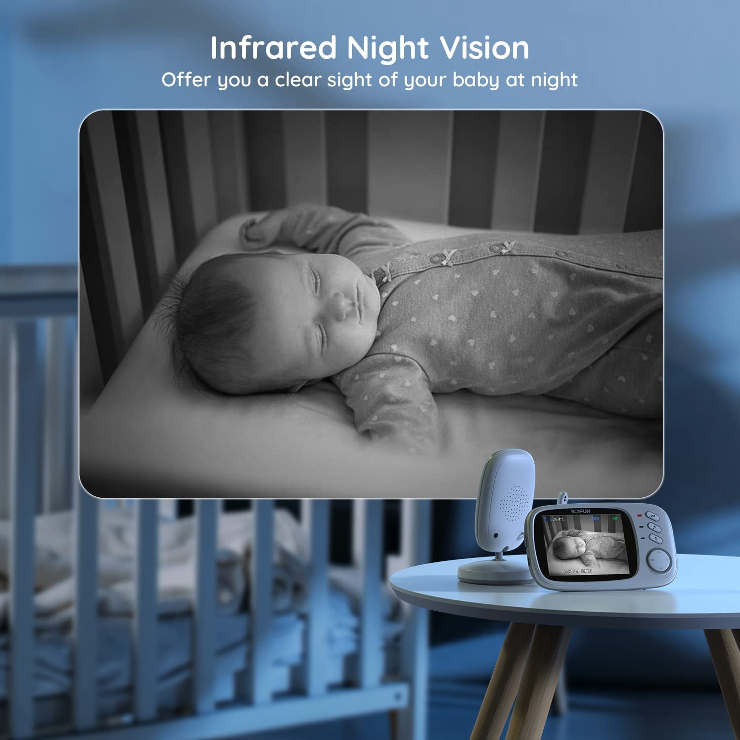 Moniteur Vidéo pour Bébé - Surveillance Pratique et Réconfortante